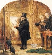 William Parrott J M W Turner at the Royal Academy,Varnishing Day oil painting